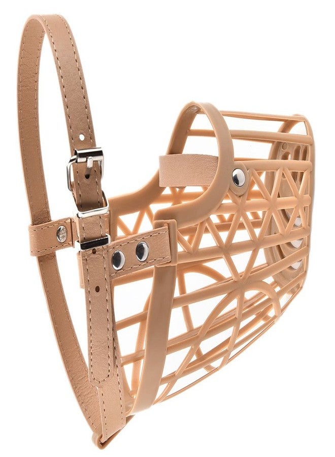 ويستيرن إرا كمامة قابلة للتعديل من ويسترن إيرا، غطاء للفم للكلاب/الجراء (بيج) (كبير) - Image 3